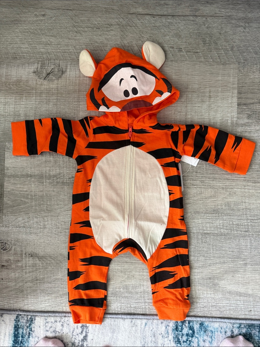 Disney Orange and Cream Tiger Hooded One-Piece